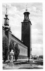 Exterior view of Stadshuset (Stockholm City Hall) on Kungsholmen, Stockholm