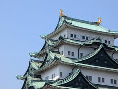 Nagoya Castle in Nagoya, Japan with blue sky