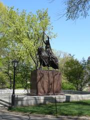King Jagiello Monument equestrian statue in Central Park New York