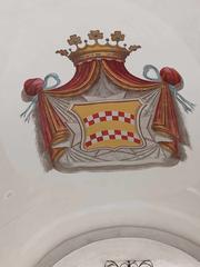 Coat of arms of the Serra di Cassano family at Palazzo Serra di Cassano in Naples