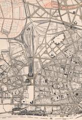 Historic map of Altona head station from 1894 showing railway tracks and station layout