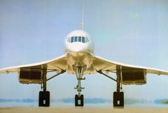 Concorde supersonic transport airplane in flight