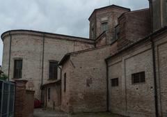 Rear view of Duomo di Mantova cathedral in Mantua, Italy