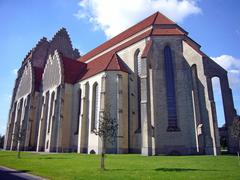 Grundtvigs Kirke church in Copenhagen Denmark exterior architecture