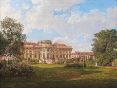View of Palais Schwarzenberg oil painting 19th century