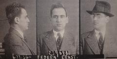 Ernst Federn police photo taken by the Austrian State Police on November 6, 1936