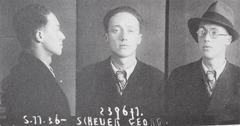 Portrait photograph of Georg Scheuer taken by the Austrian State Police on November 5, 1936