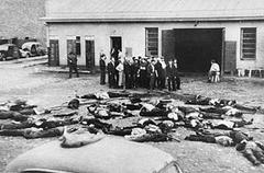 Massacre of 68 Jews in the Lietukis garage of Kaunas (Lithuania)on the 25 or 27 of June 1941