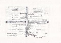 Entlassungsschein Maria Fischer from Frauenstrafgefängnis Leipzig-Kleinmeusdorf dated April 20, 1945