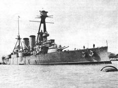 Greek armoured cruiser Georgios Averof in the 1940s