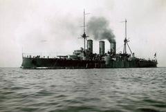 Battleship Averof painted in dark gray circa 1913