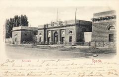 Historic image of Spezia Arsenale from 1900