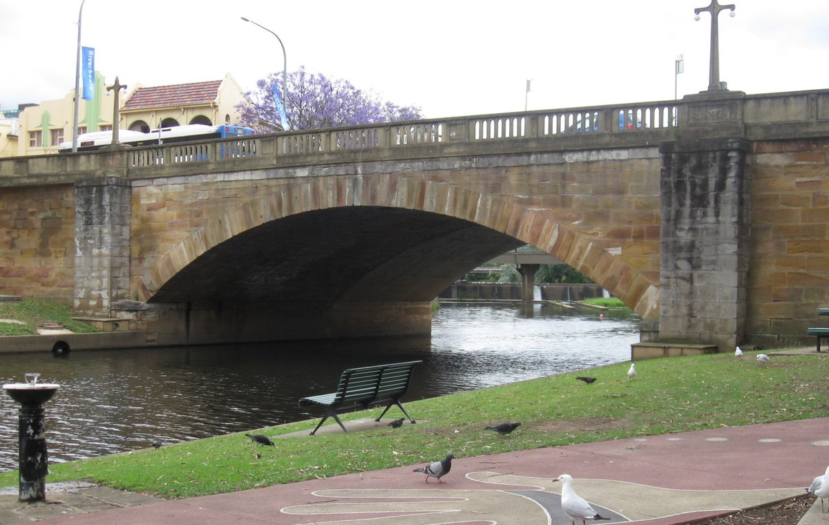 Lennox Bridge in Parramatta carrying Church Street over Parramatta River
