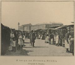 Historic street market at Za Żelazną Bramą in Warsaw