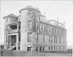Ward Hall building at Western University in Quindaro Kansas