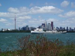 Ship Stephen B. Roman docked at Leslie Street Spit