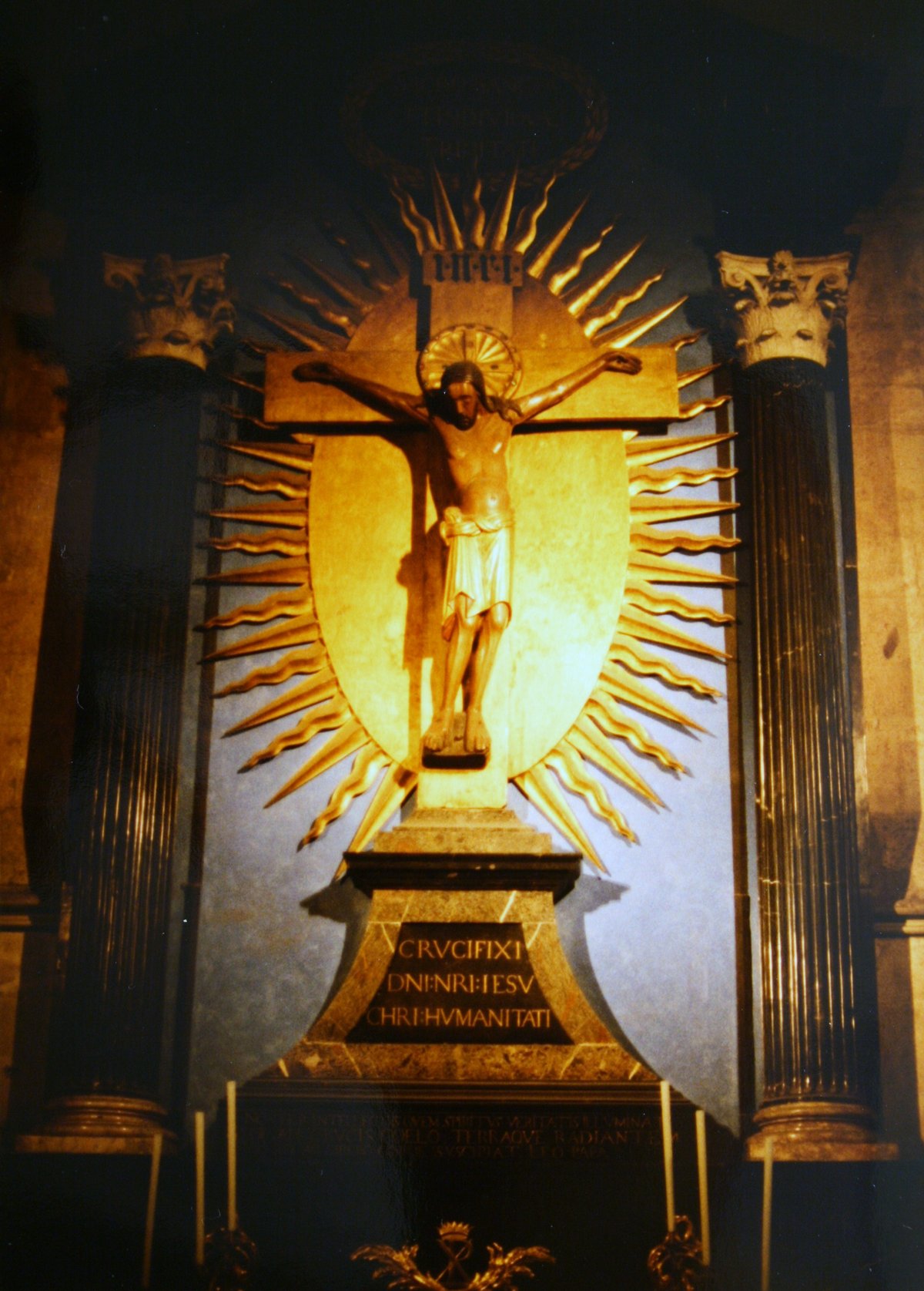 Gerokreuz bronze cross in Cologne Cathedral interior