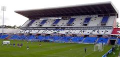 Nuevo Colombino Stadium of Recreativo de Huelva during a sunny day