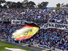 Recreativo de Huelva football fans cheering in stadium