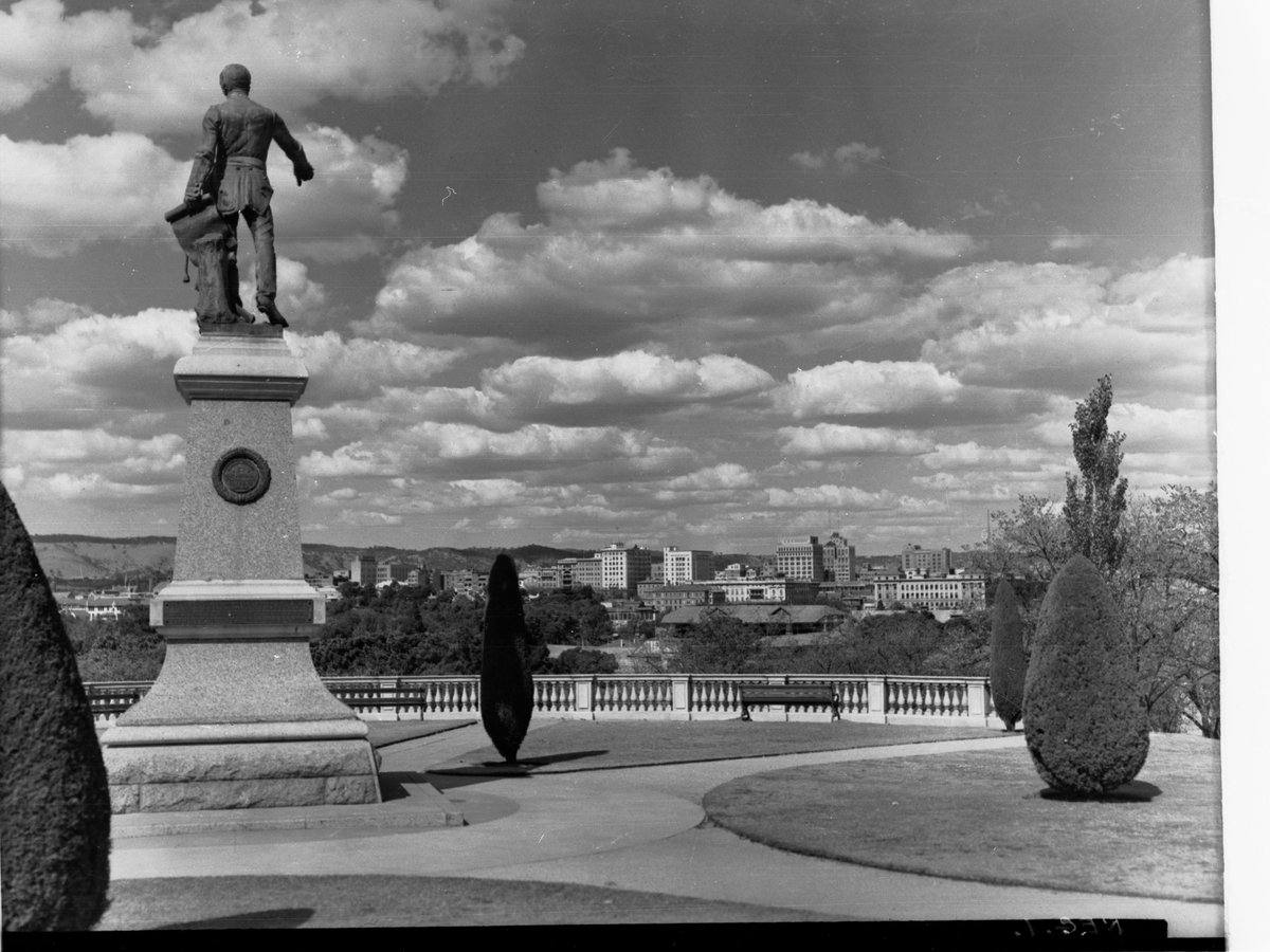 Panoramic view of Adelaide cityscape from Light's Vision at Montefiore Hill