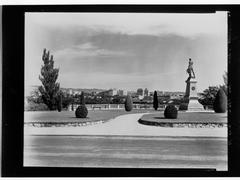 Panoramic view of Adelaide city and surrounding hills from North Adelaide