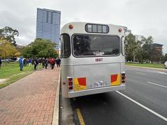 MAN SL200 bus idling at Light Square before 40th Anniversary Tour