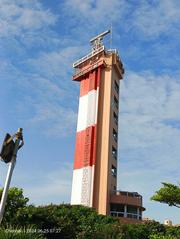 Light House in Chennai towering against a clear blue sky