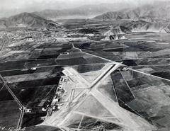 Aerial view of Limatambo Airport in 1944