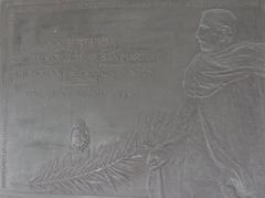 Commemorative plaque to José de San Martín at Convento San Carlos