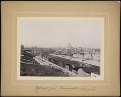 Historical view of Helsinki in the 1890s from Tähtitorninvuori towards Kauppatori and Helsinki Cathedral