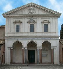 San Sebastiano archaeological site in Rome with ancient ruins and columns