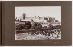 Vintage postcard showing Vernet-les-Bains spa town in the Pyrenees-Orientales, France, known as the Paradise of the Pyrenees