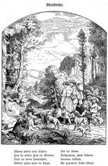 Illustration from Friedrich Schiller's Song of the Bell depicting evening calm around a bell
