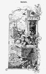Illustration of Friedrich Schiller's Song of the Bell showing a detailed scene with people and a large bell
