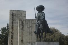 Equestrian statue of Emiliano Zapata at the entrance of Toluca