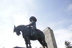 Equestrian statue of Emiliano Zapata at the entrance of Toluca