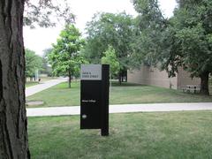 Rear entrance to Shimer College admissions office at 3424 S. State St. in Chicago