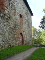 Aukštutinė pilis Upper Castle in Vilnius Lithuania scenic view with historic stone walls and surrounding forest