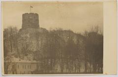 Vintage photograph of Vilnia, Horny zamak castle in 1925