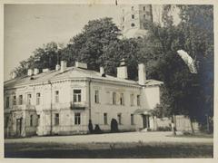 Horny Castle in Vilnia in 1925, historical black and white photograph