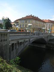 Dragon Bridge over Ljubljanica River in Ljubljana