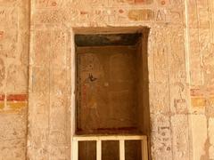 Mortuary Temple of Queen Hatshepsut in Luxor Egypt with colonnades and Anubis Chapel