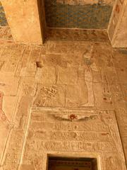 Mortuary Temple of Queen Hatshepsut in Luxor Upper Egypt with colonnades and ancient Egyptian architecture
