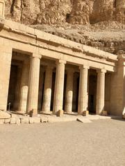 Mortuary Temple of Queen Hatshepsut in Luxor, ancient Egyptian temple with colonnades and chapel of Anubis