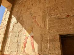 Mortuary Temple of Queen Hatshepsut in Luxor, Upper Egypt, ancient Egyptian temple with colonnades and chapel dedicated to Anubis