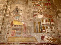 Mortuary Temple of Queen Hatshepsut in Luxor with three levels and Anubis chapel