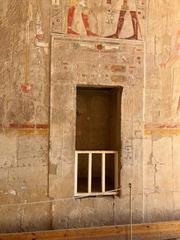 Mortuary Temple of Queen Hatshepsut in Luxor Upper Egypt with colonnades and chapel dedicated to Anubis