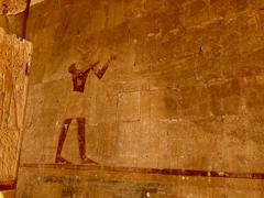 Mortuary Temple of Queen Hatshepsut with three colonnades and classical-style architecture in Luxor, Egypt