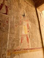 Mortuary Temple of Queen Hatshepsut in Luxor, Egypt, ancient Egyptian temple with colonnades and carved reliefs