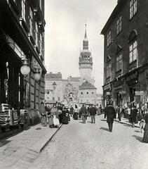 View from Kapucínské náměstí to Zelný trh in Brno Czech Republic 1894